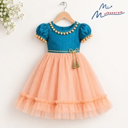 Bluebell Peach Frock