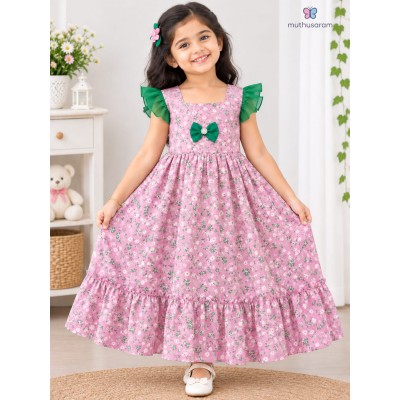 Blush Bloom Green Frill