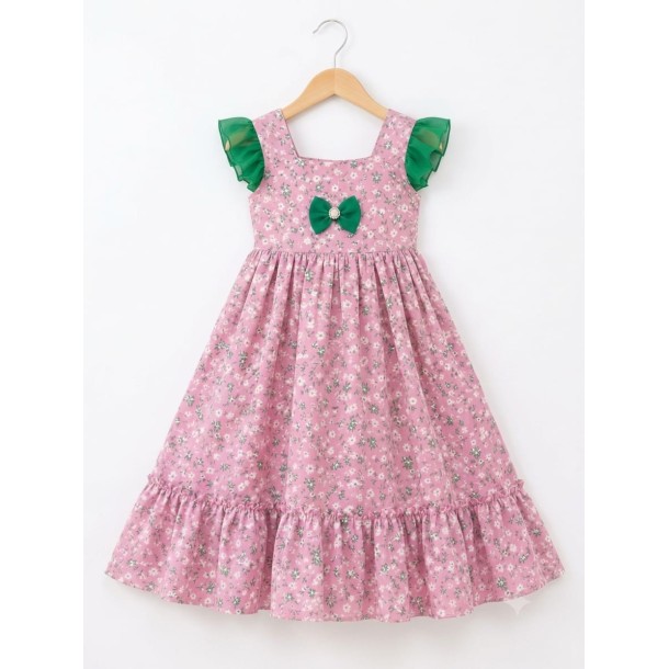Blush Bloom Green Frill